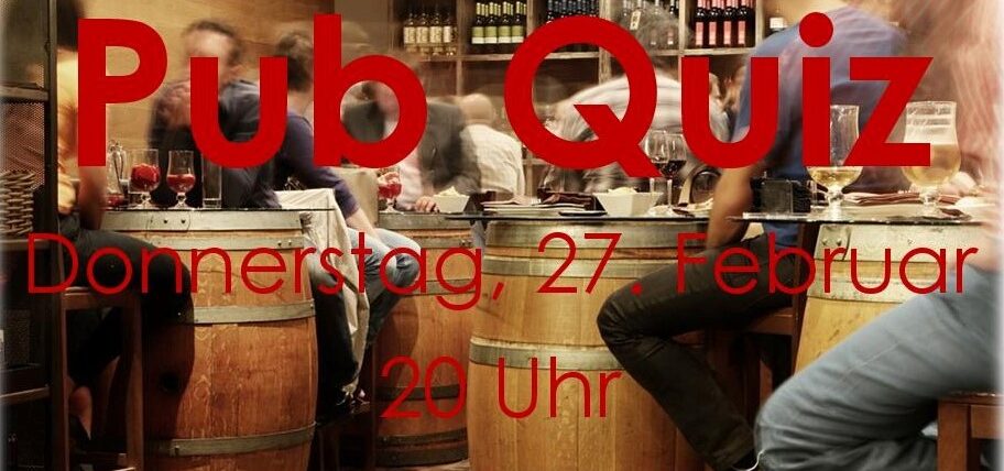 Donnerstag Pub-Quiz!!!