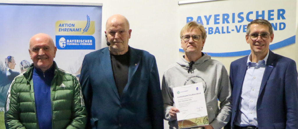 Landrat Thomas Habermann, Rainer Lochmüller, Claus-Peter Köth, Jürgen Pfau