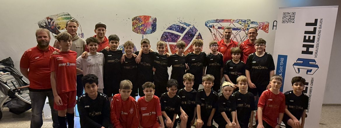 Neuer Trikotsatz für die U13 der SG Oberes Werntal