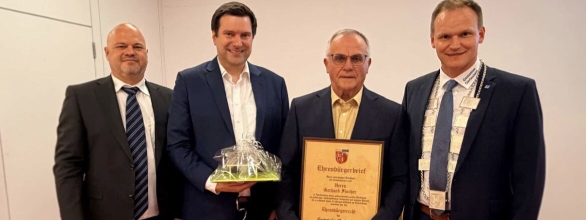 Neuer Ehrenbürger der Gemeinde Oerlenbach