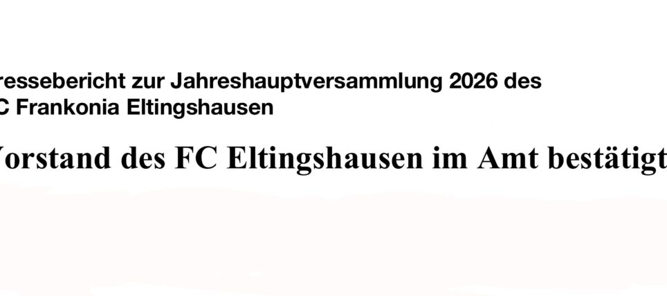 Jahreshauptversammlung 2026